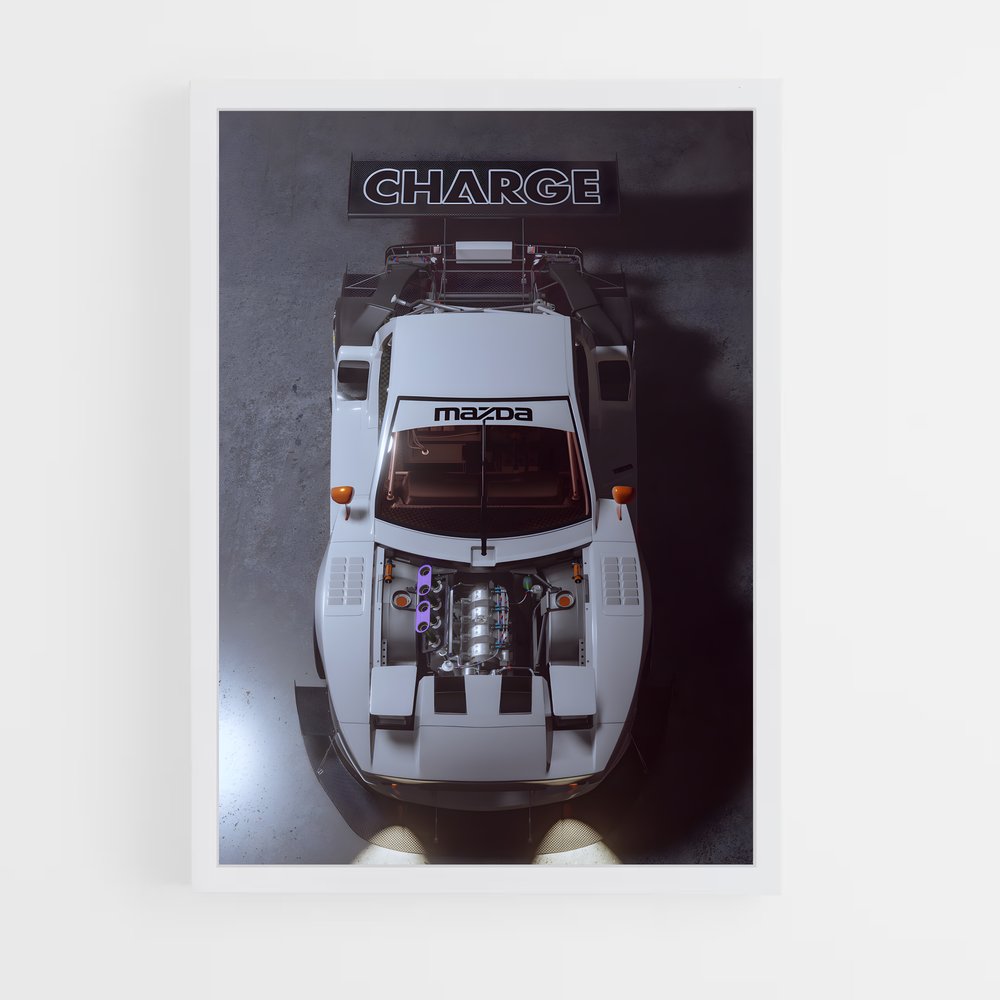 Poster Charge Turbo – affiche Mazda (vue 3)